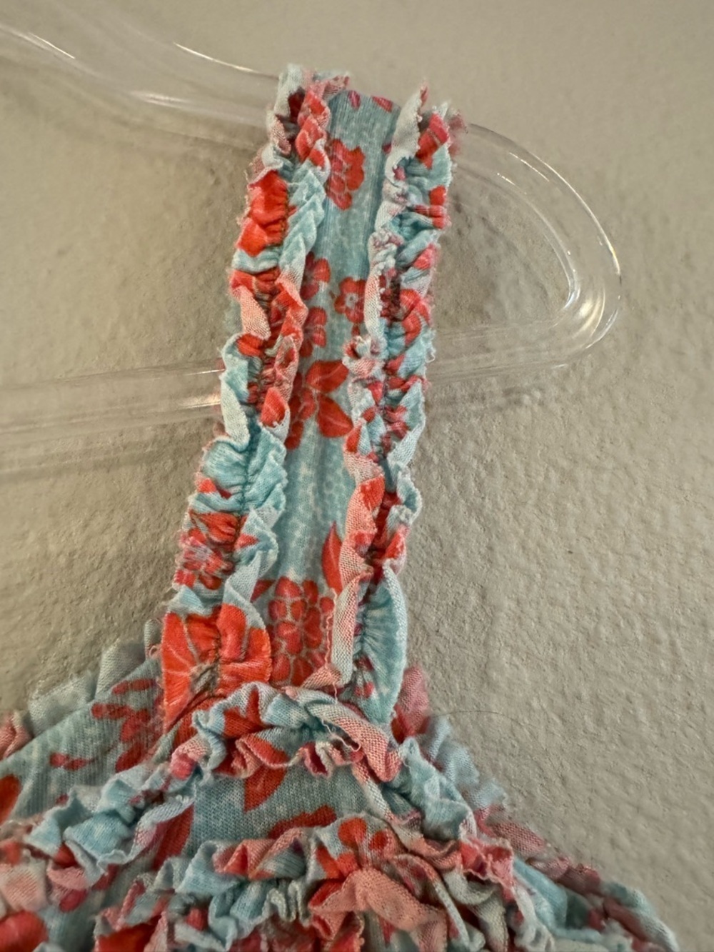 Matilda Jane Emilia Coral Floral Dress on Aqua - Picture 6 of 6